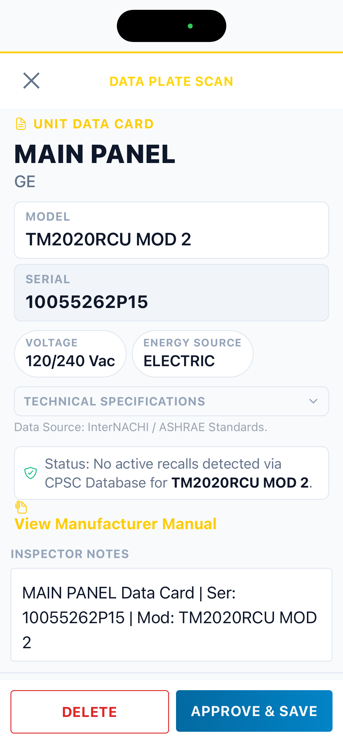 Data Plate mode preview